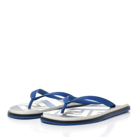 Fendi  Rubber FF Mens Logo Thong Sandals main image 4